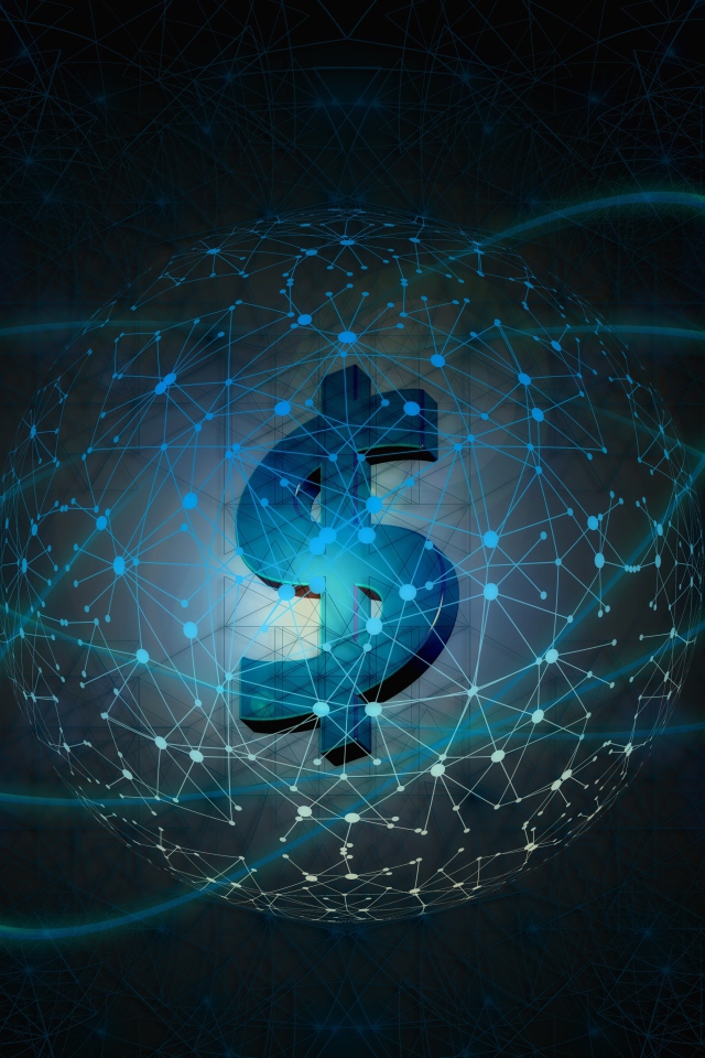 Значок доллара и всемирная паутина 