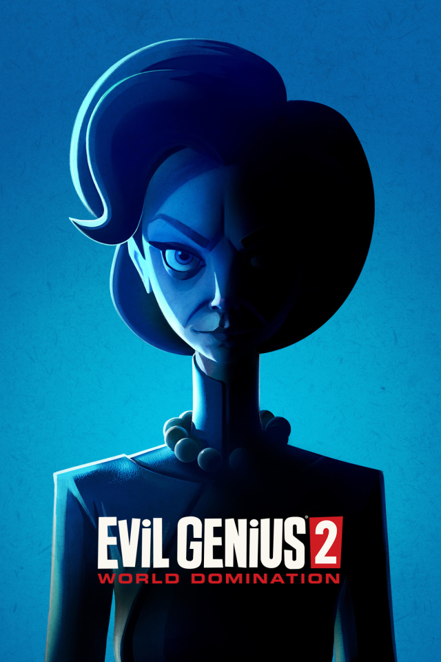 Emma character of the computer game Evil Genius 2, 2021