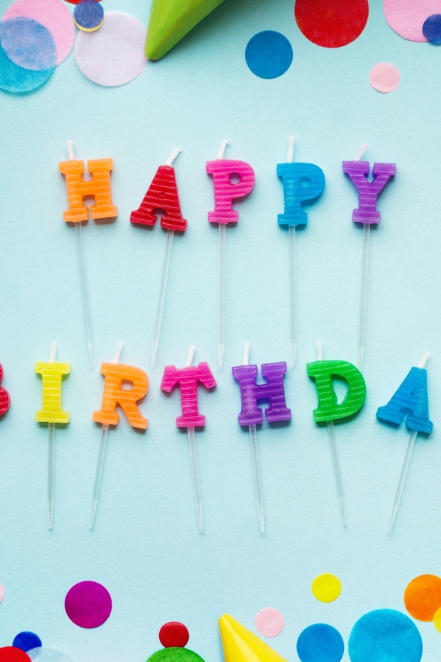 Праздничные свечи и украшения на день  рождения