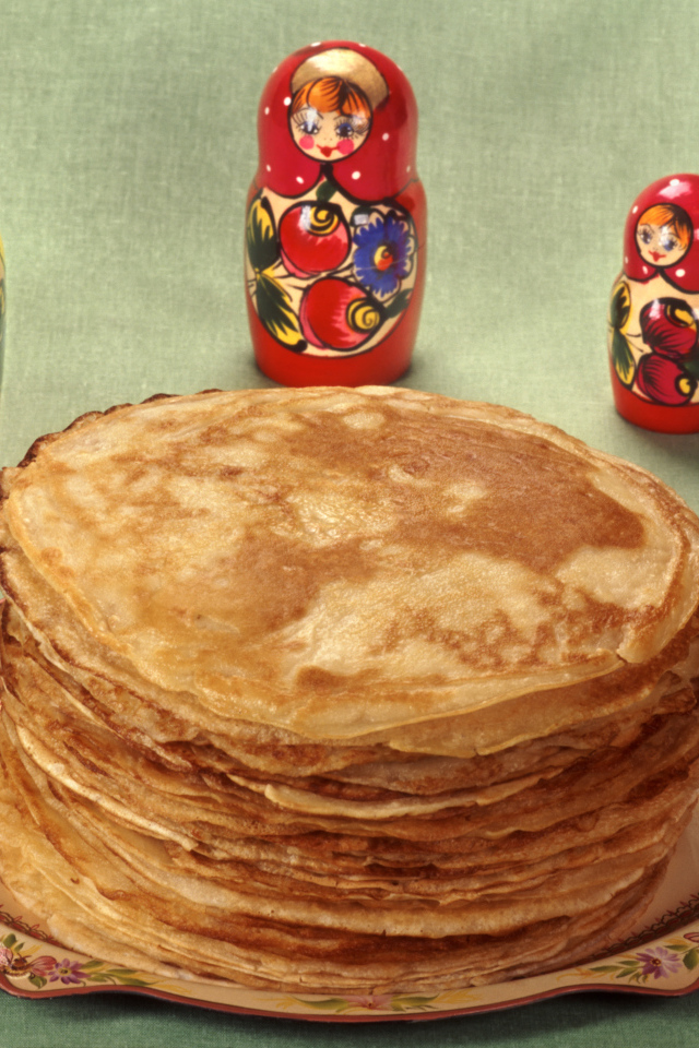 Блины с матрешками на Масленицу
