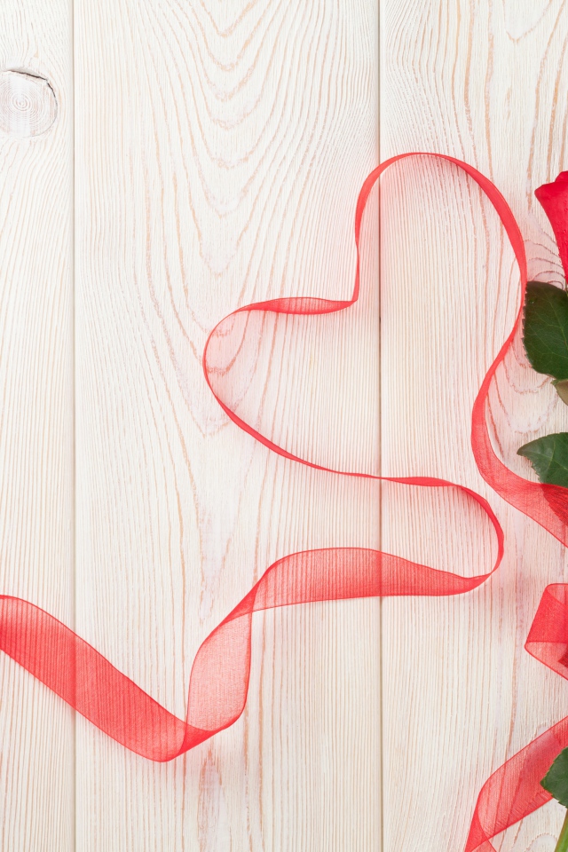 Шаблон поздравительной открытки с розами на день влюбленных