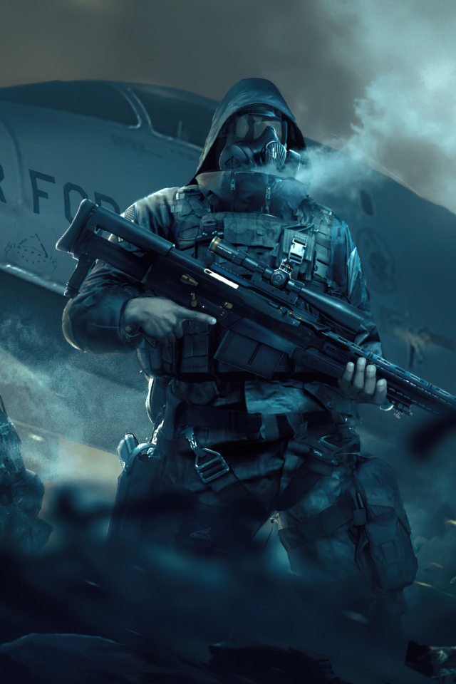 Мужчины военные у самолета 