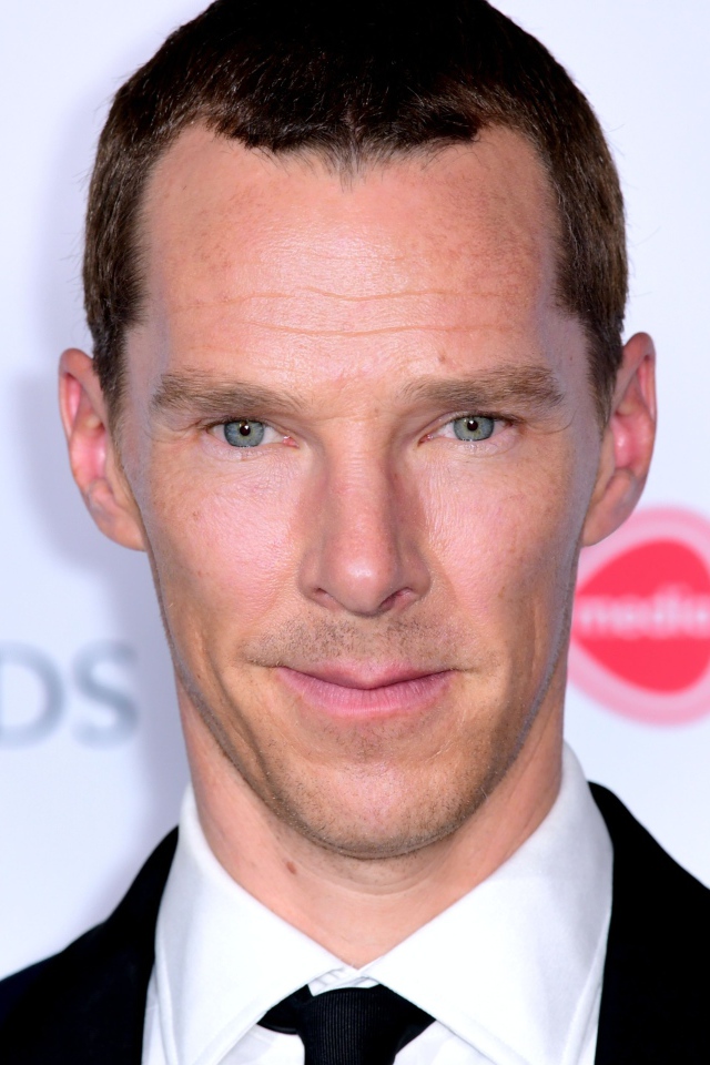 Актер Бенедикт Камбербэтч крупным планом