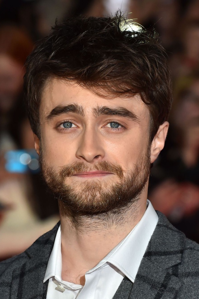 Актер Дэниел Рэдклифф с бородой