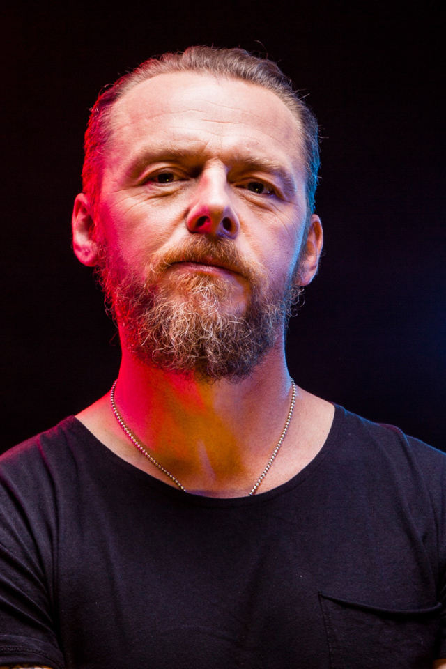 Актер Саймон Пегг с бородой