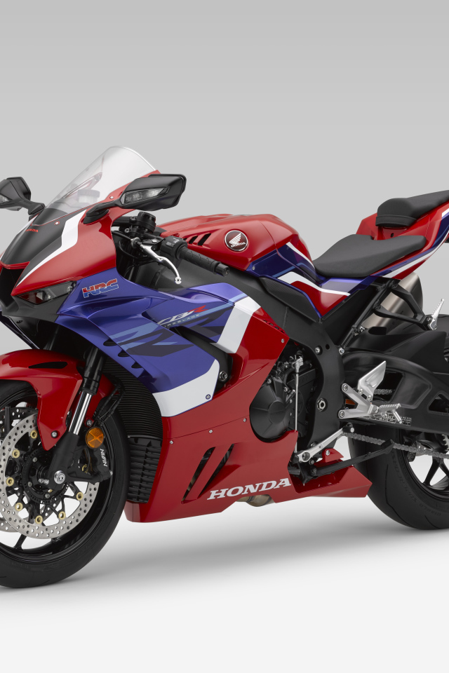 Мотоцикл Honda CBR1000RR-R Fireblade на сером фоне