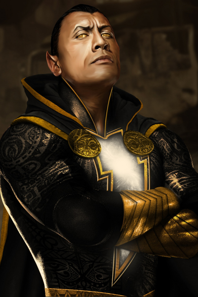 Актер Дуэйн Джонсон в фильме Чёрный Адам, 2022