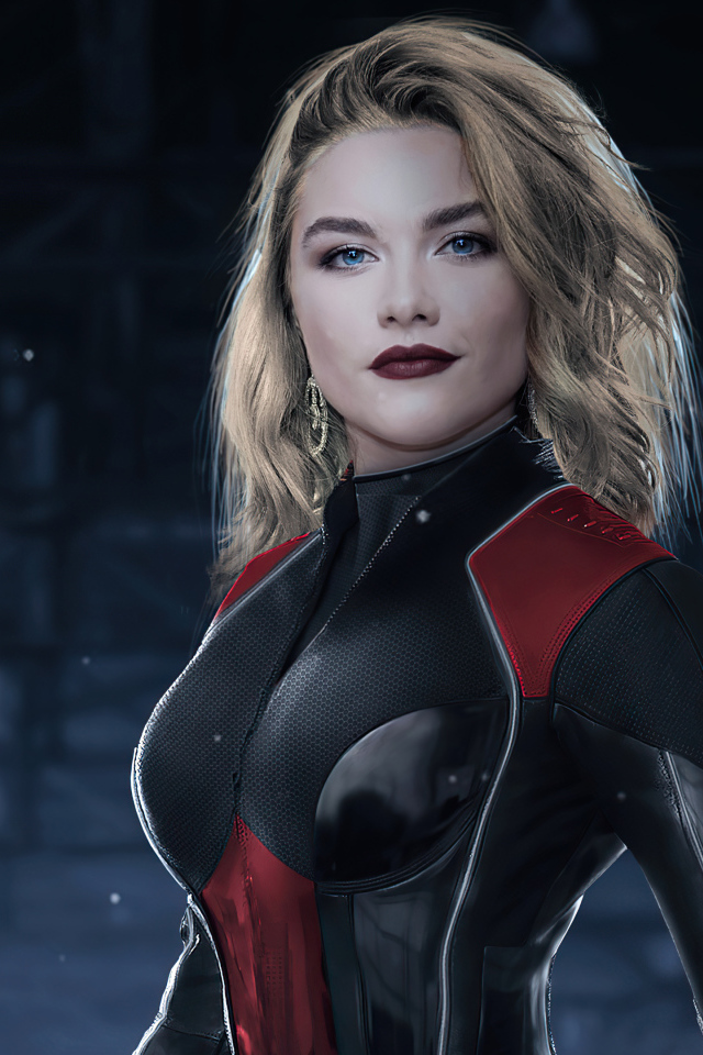 Красивая девушка персонаж нового фильма Черная вдова, 2021