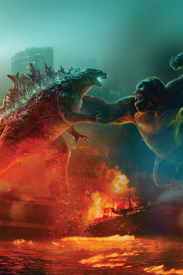 Постер фильма Годзилла против Конга, 2021