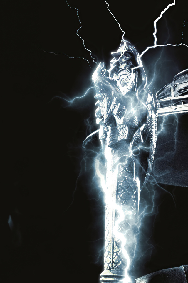 Райдэн на черном фоне персонаж фильма Мортал Комбат , 2021