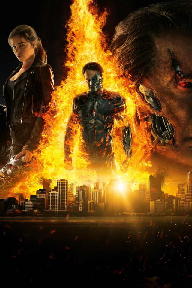 Яркий постер фильма Терминатор: Генезис