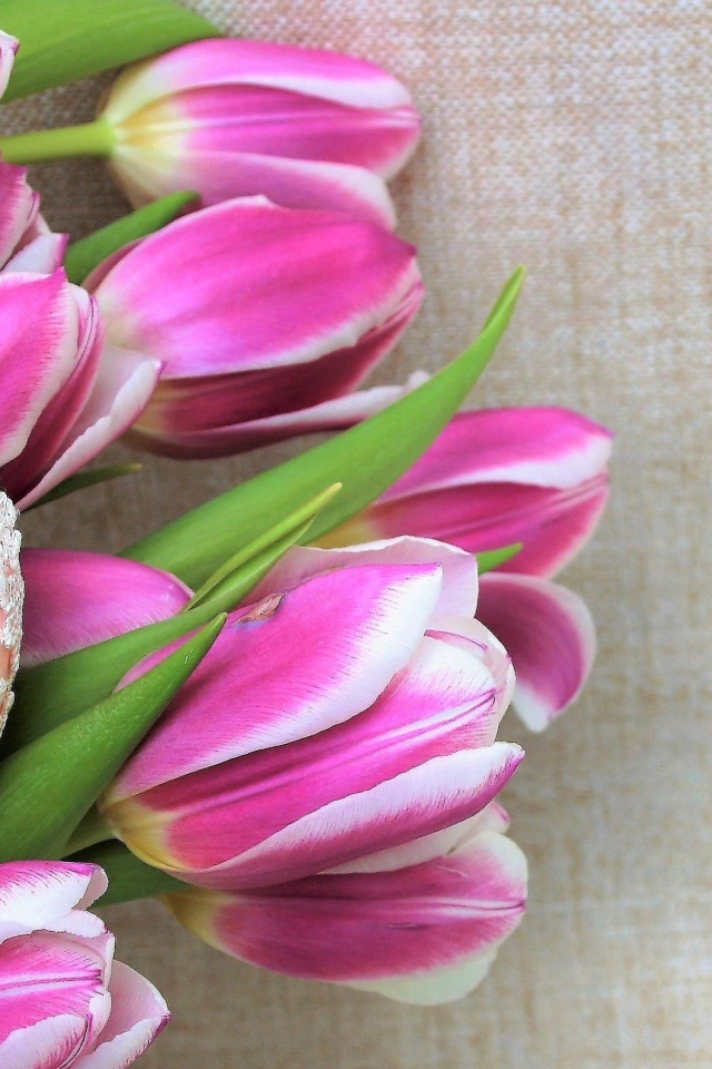 Кружевные пасхальные яйца с тюльпанами