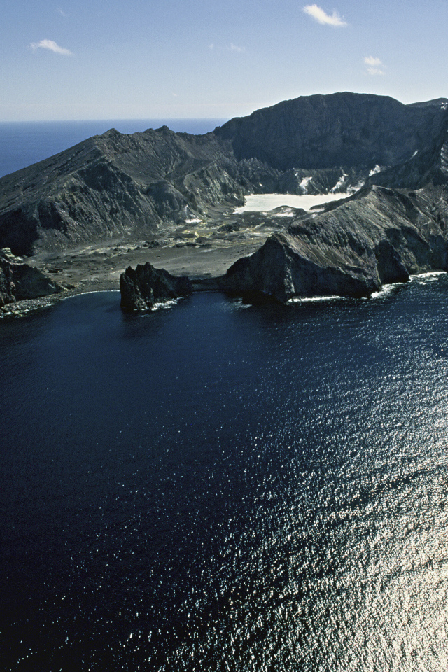 Вулканический остров Уайт-Айленд, Новая Зеландия