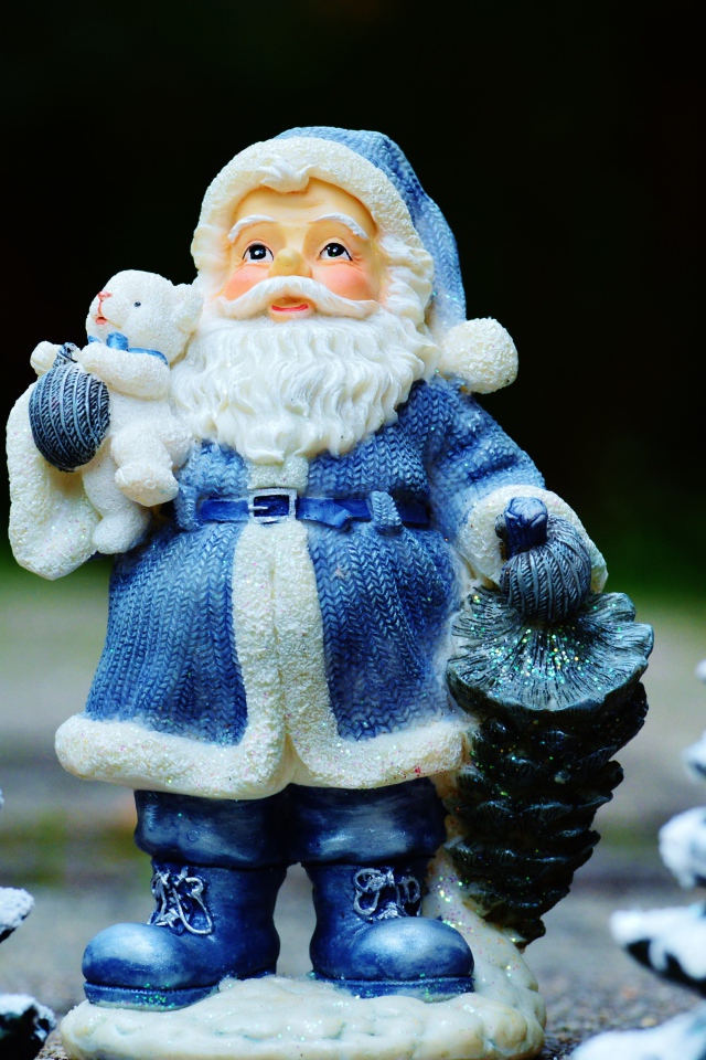 Статуэтка Дед Мороз и елки на новый год