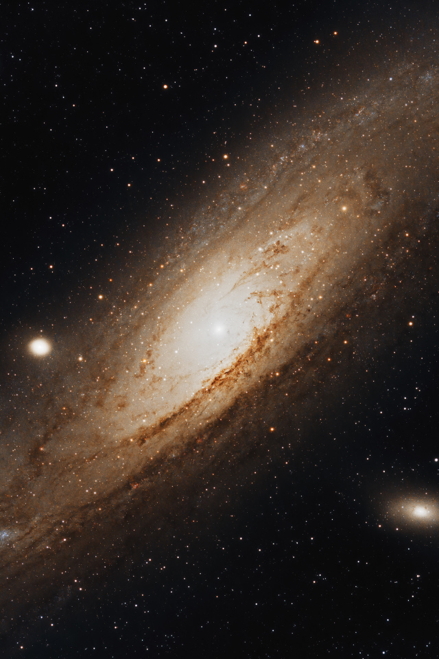 Туманность Андромеды в космосе