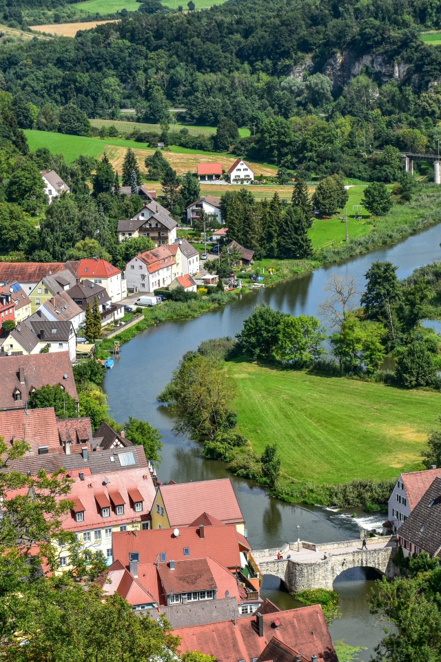 Вид на город Гамбург,  Германия