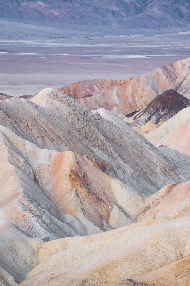 Пустыня долина смерти в Калифорнии, США