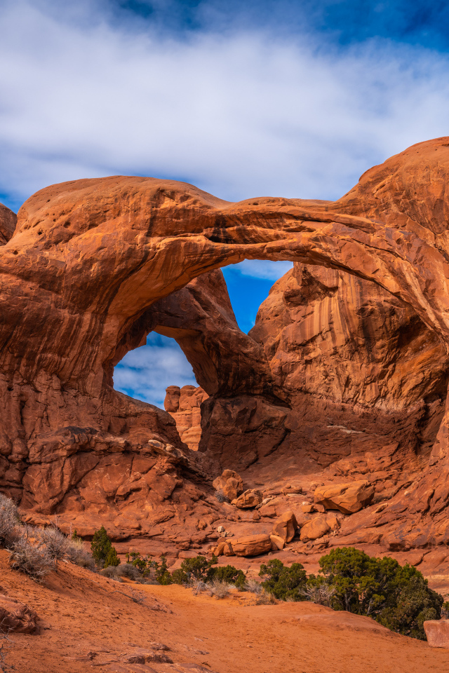 Каменные арки в Национальном парке Каньонлендс, США 