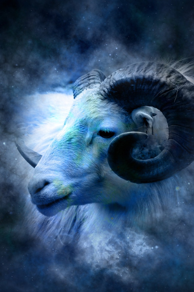 Красивый знак зодиака овен