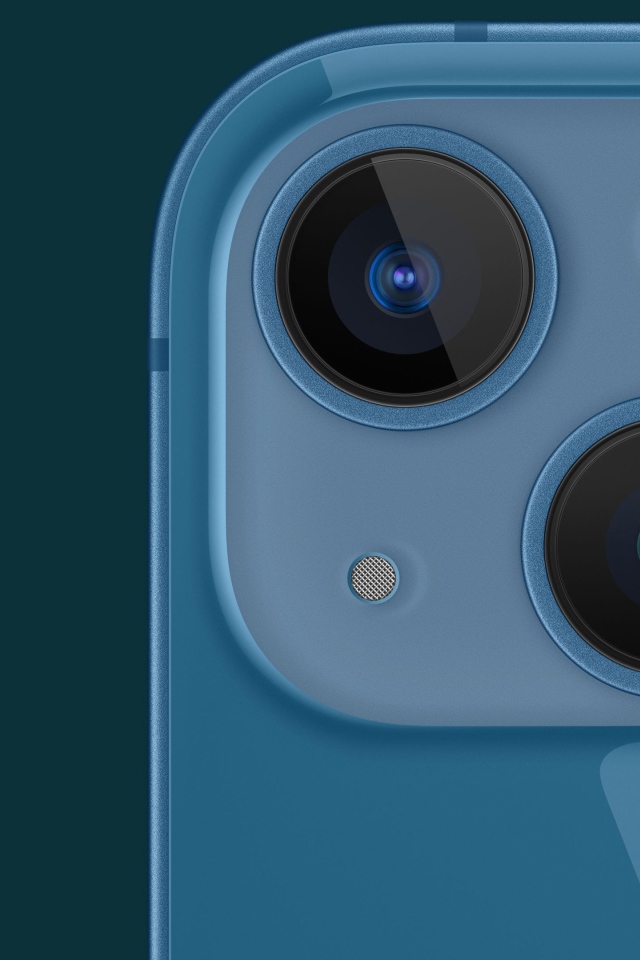 Камера нового смартфона  iPhone 13 крупным планом