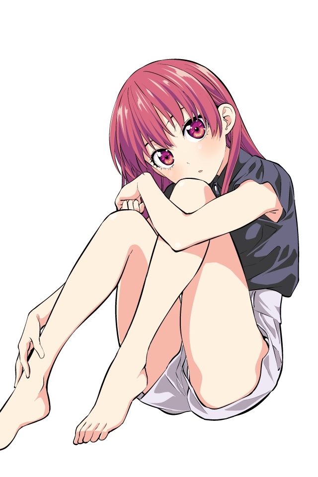 Персонаж Saki Saki аниме  Kanojo mo Kanojo на белом фоне