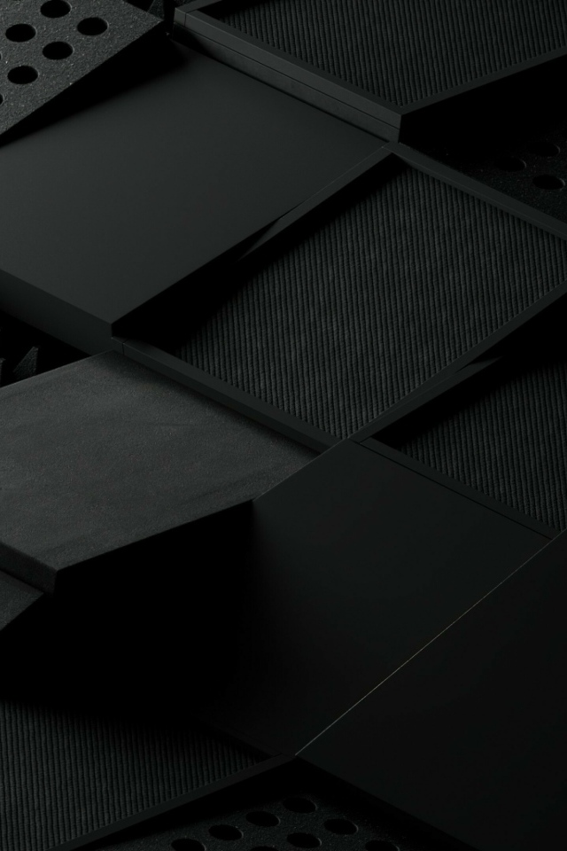 Абстрактные черные квадраты