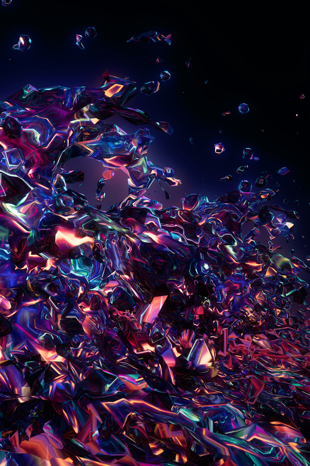 Абстрактная разноцветная лава