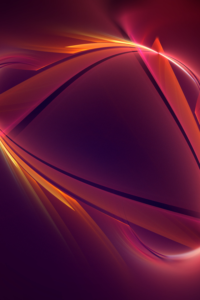 Абстрактный огненный хвост на красном фоне