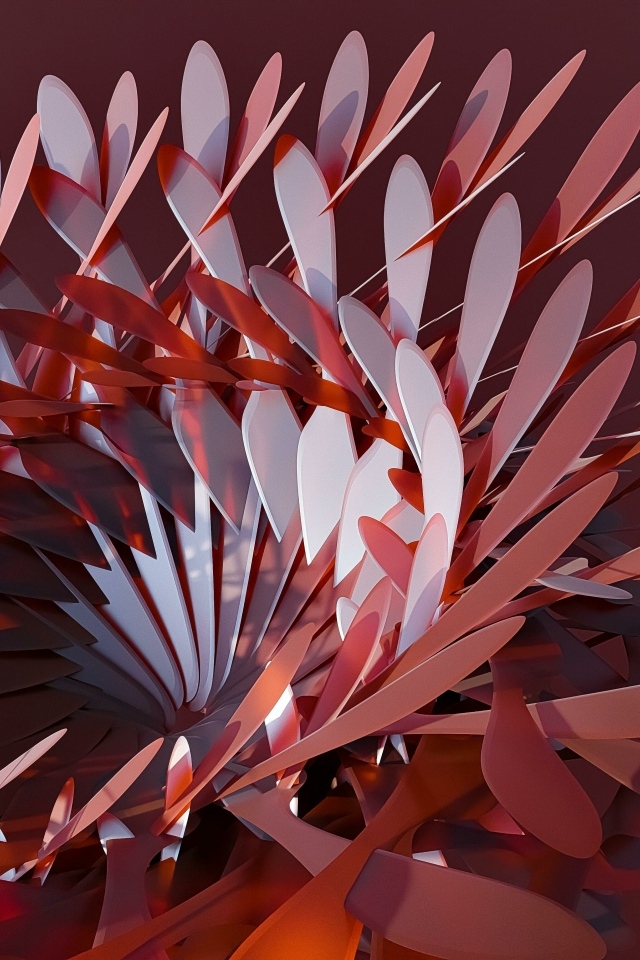 Абстрактный цветок на коричневом фоне