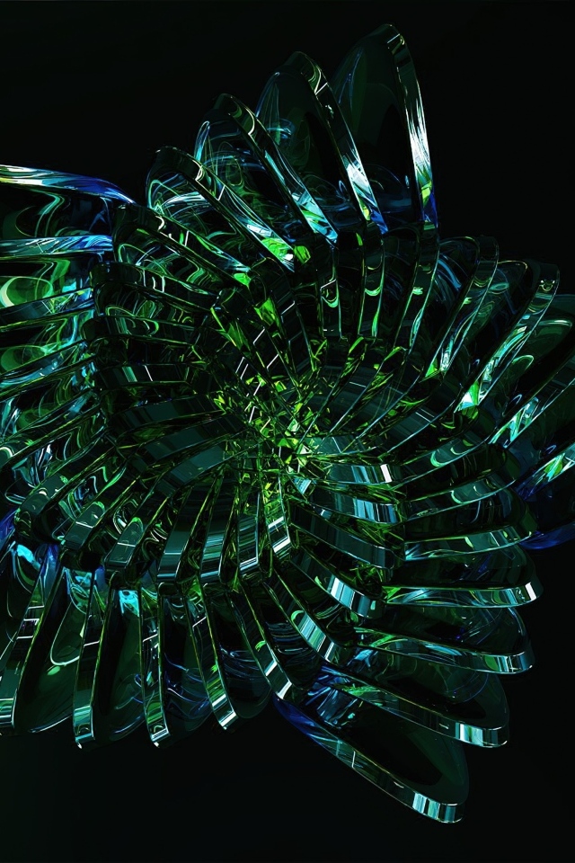 Абстрактный зеленый цветок фон для Motorola Moto RIZR