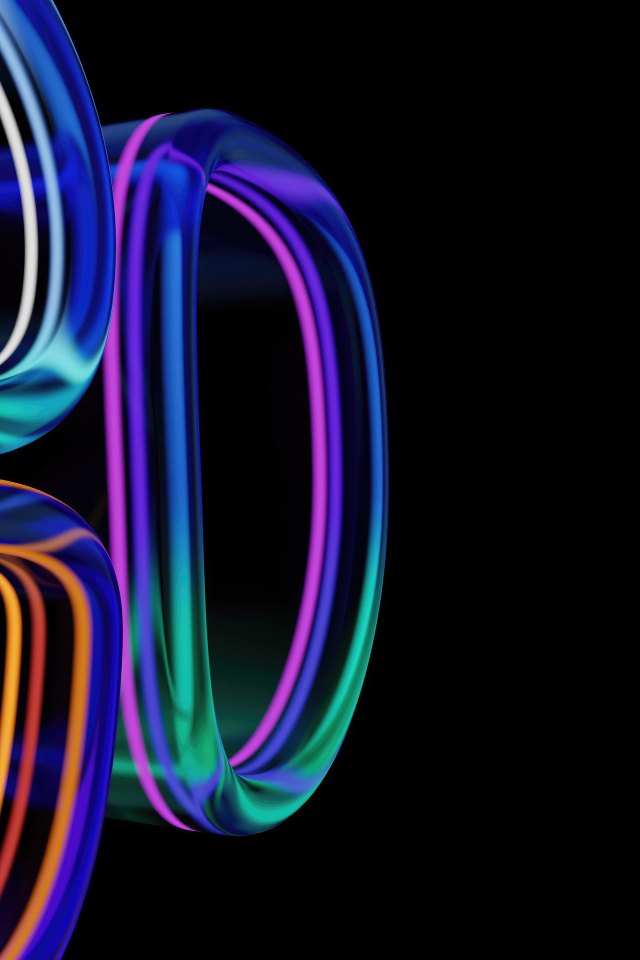 Абстрактные квадратные стеклянные формы 3d графика на черном фоне