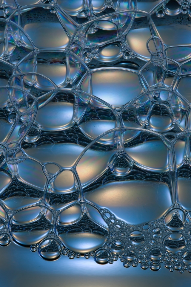 Пузыри воздуха на сером фоне, 3д графика