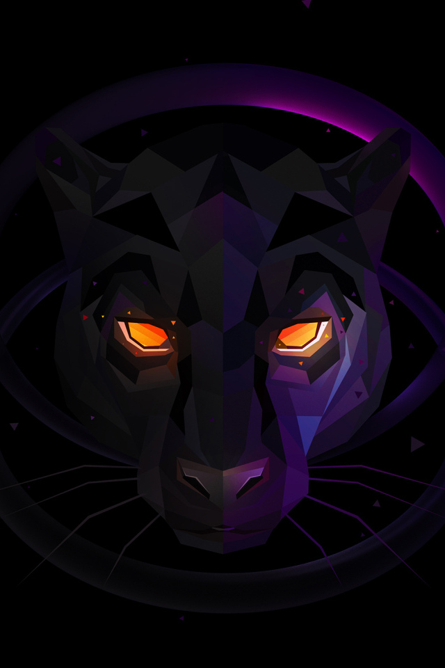 Черная пантера 3д графика