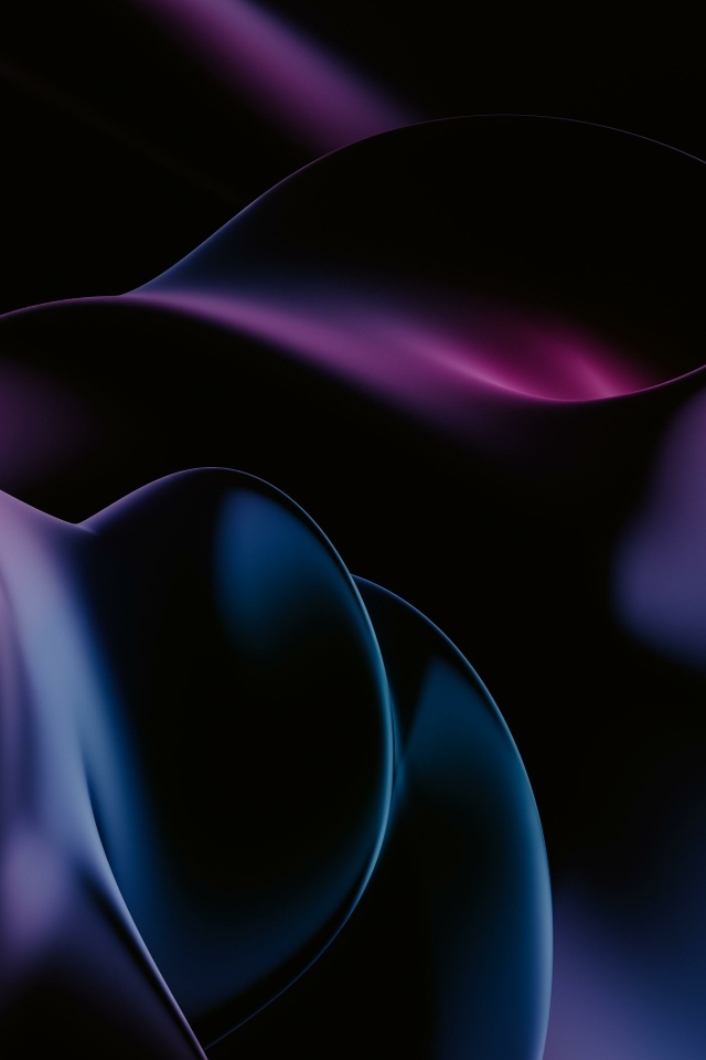 Черно синие волны абстракция