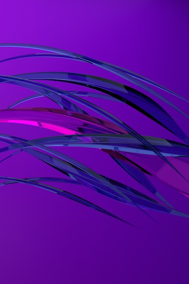 Синие и сиреневые волны на фиолетовом фоне