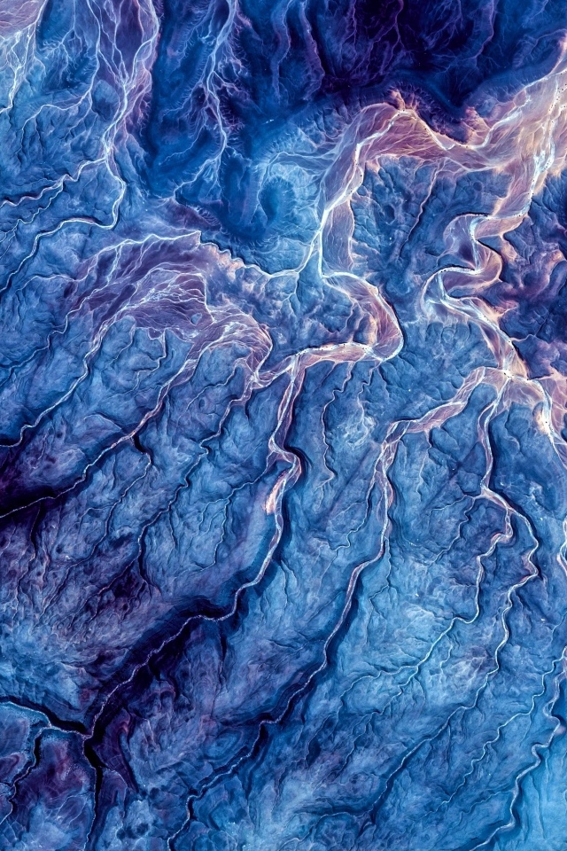 Синяя психоделическая абстракция