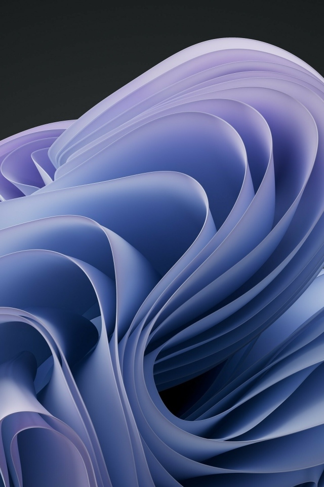 Голубые волны на черном фоне 3д