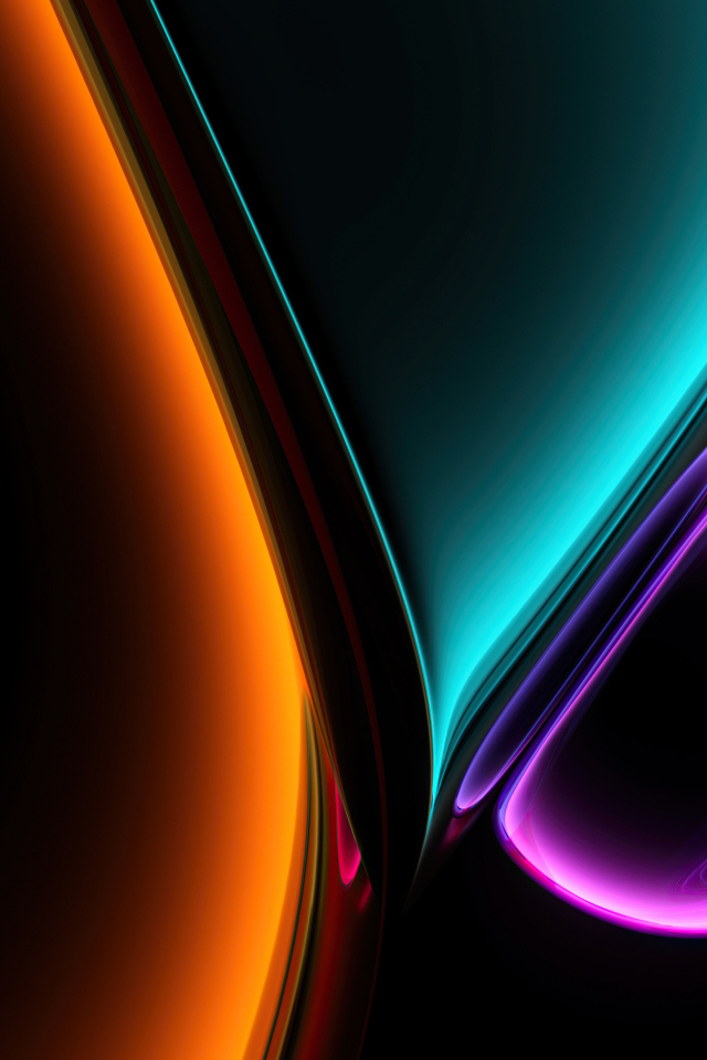 Яркие цвета на черном фоне