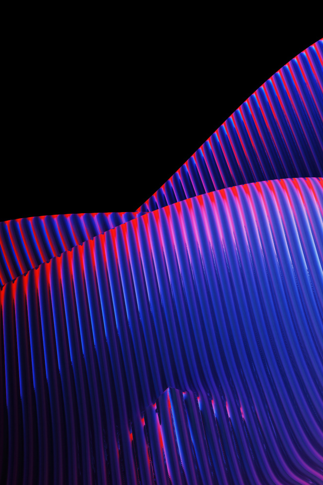 Красочные абстрактные 3д формы на черном фоне