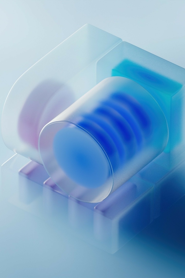 Фигуры на голубом фоне 3д графика