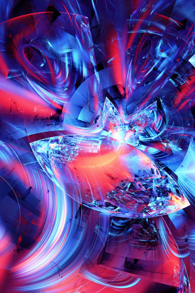 Градиентный фрактальный рисунок