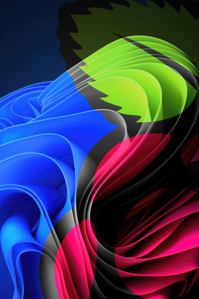 Разноцветные узоры на волнистой поверхности