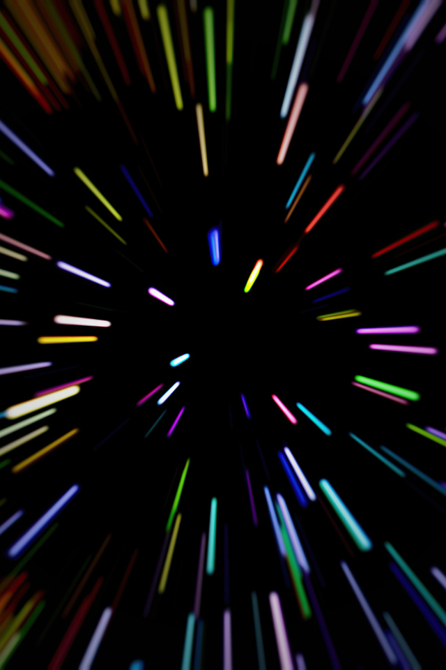 Разноцветные летящие абстрактные искры