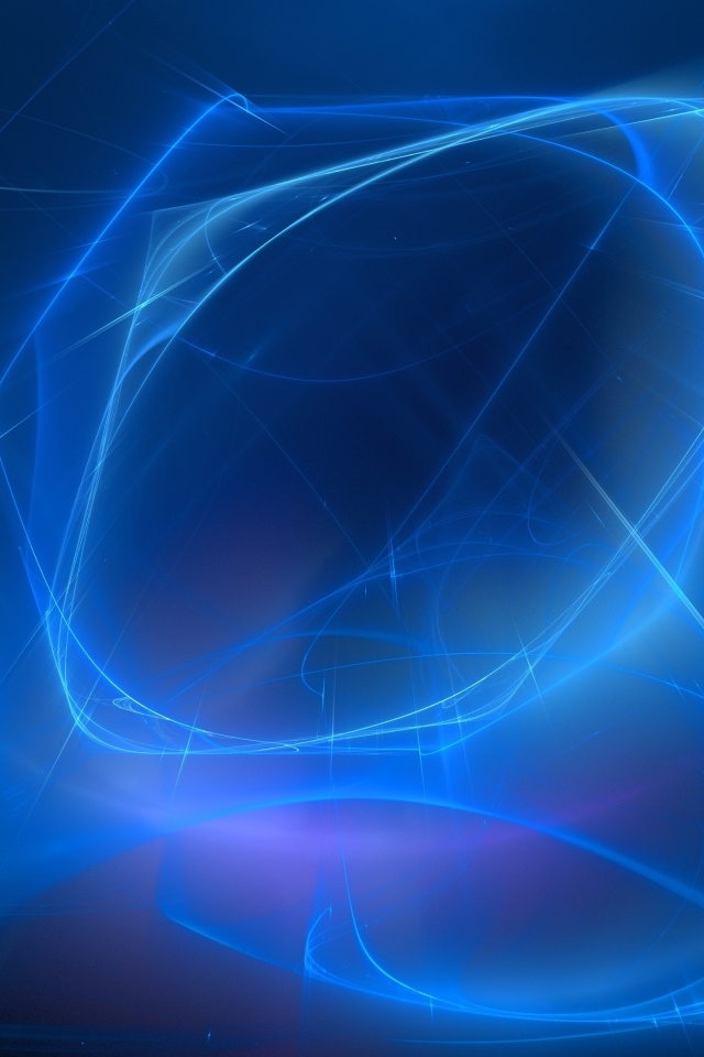 Неоновые синие линии на черном фоне