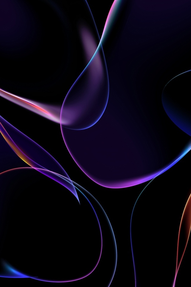 Неоновые мыльные пузыри на черном фоне