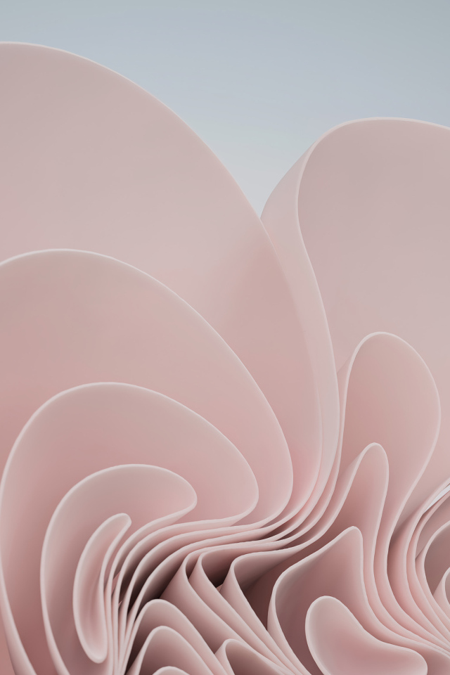 Розовый абстрактный узор на сером фоне