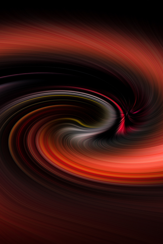 Красное спиральное абстрактное движение