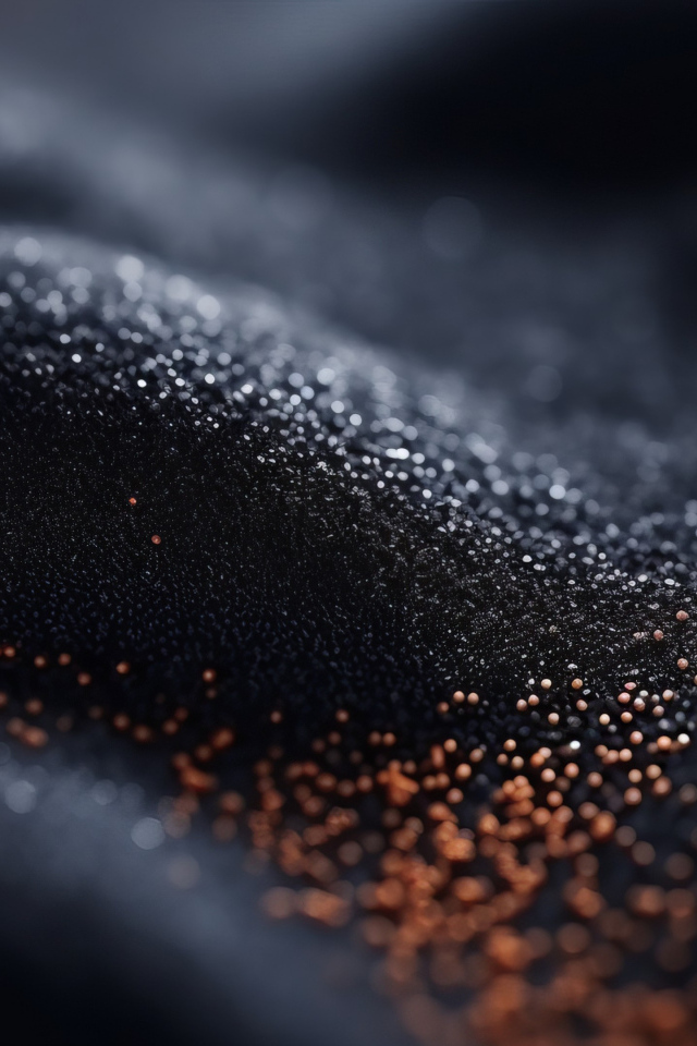 Блестящий абстрактный черный песок