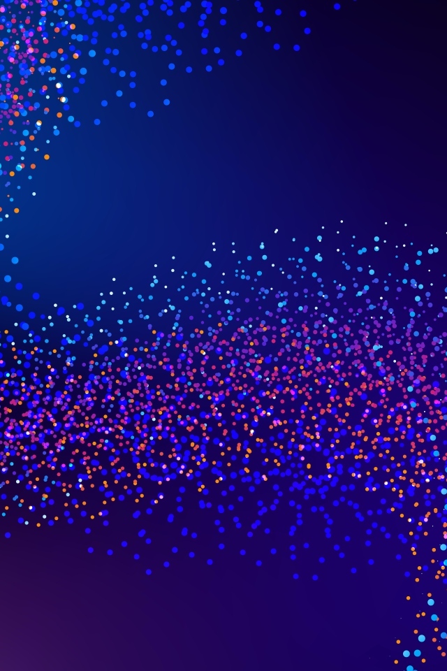 Звездная неоновая пыль на синем фоне