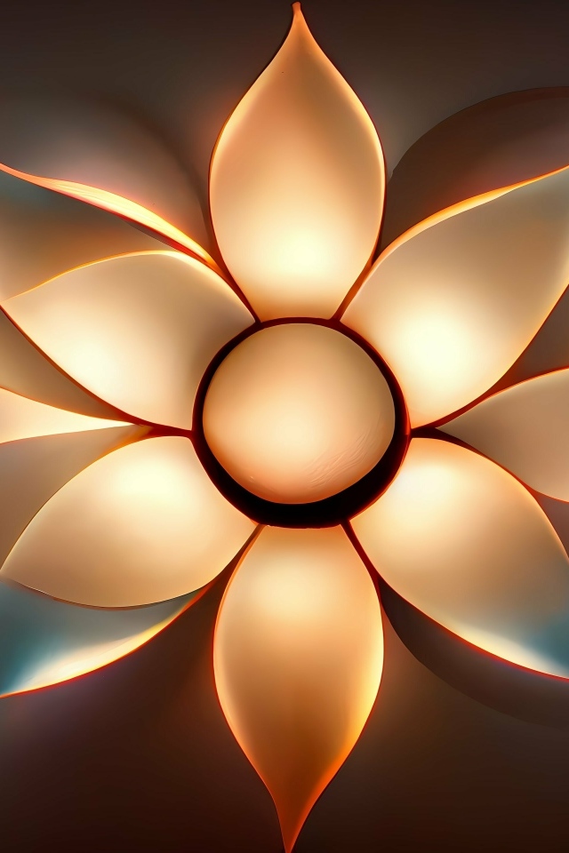 Три ярких абстрактных цветка